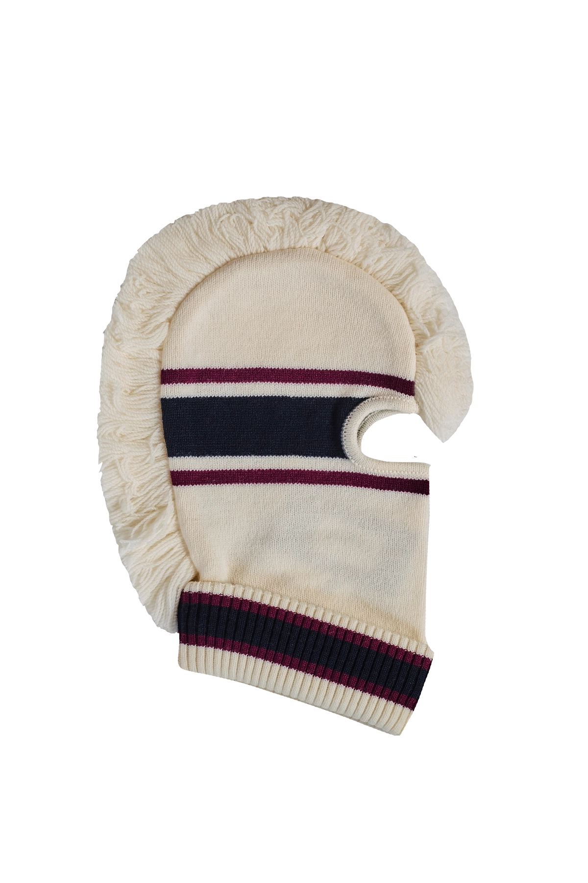 AMBUSH Fringe Knit Balaclava White