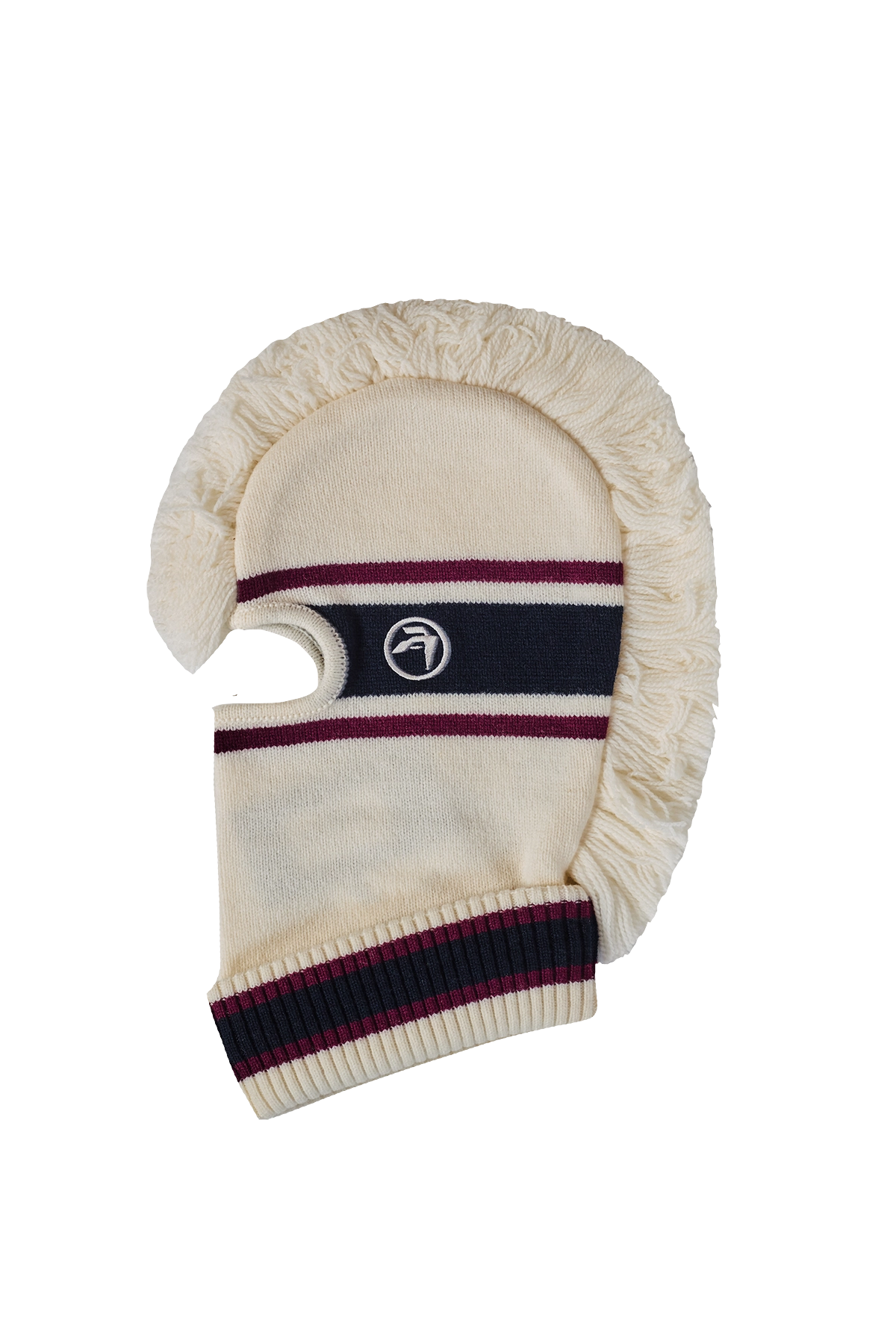 AMBUSH Fringe Knit Balaclava White 1