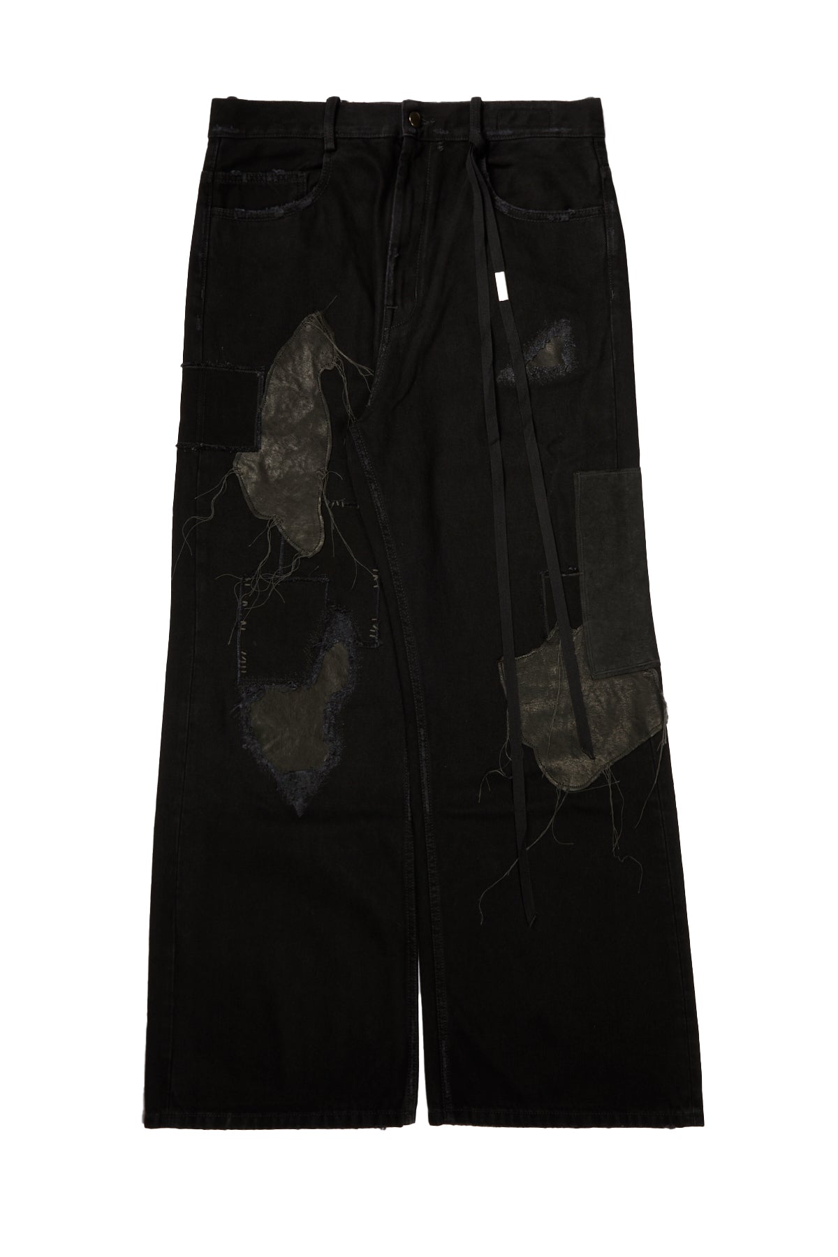 Ann Demeulemeester Modest 5-Pockets Relaxed Bootcut Trousers Faded Black