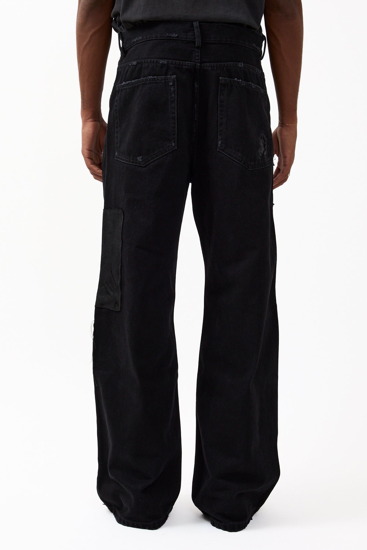 Ann Demeulemeester Modest 5-Pockets Relaxed Bootcut Trousers Faded Black