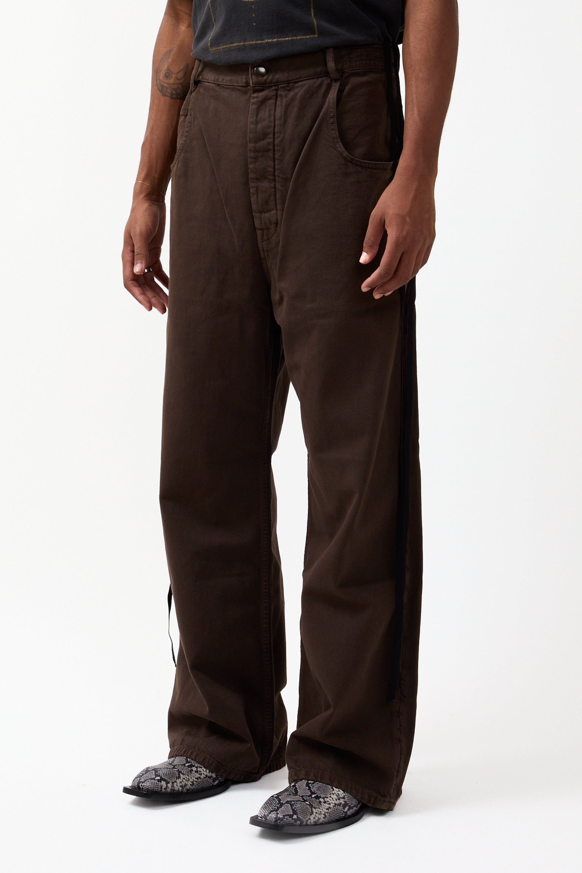 Ann Demeulemeester Olan 5-Pockets High Comfort Trousers Beaver