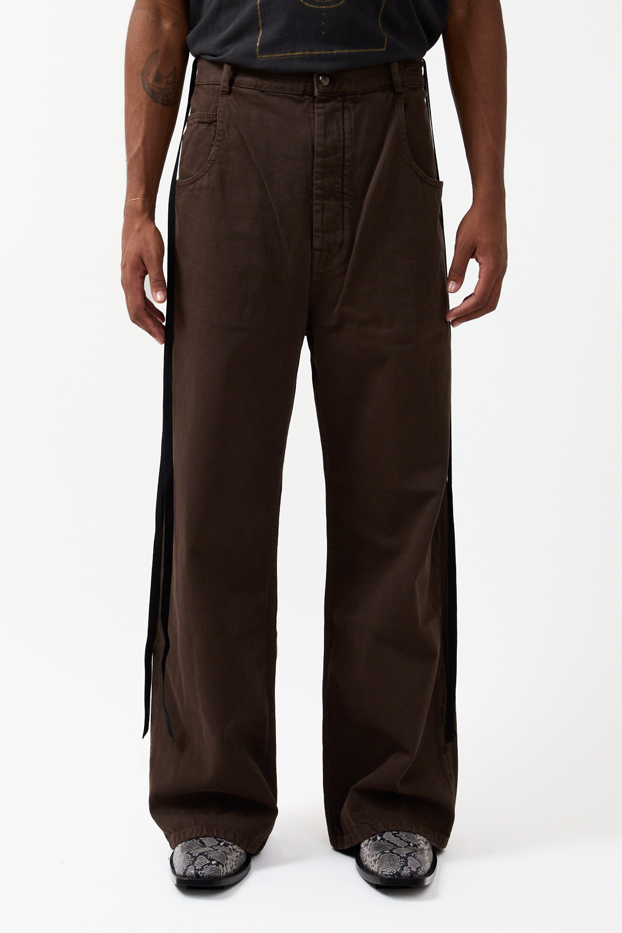 Ann Demeulemeester Olan 5-Pockets High Comfort Trousers Beaver