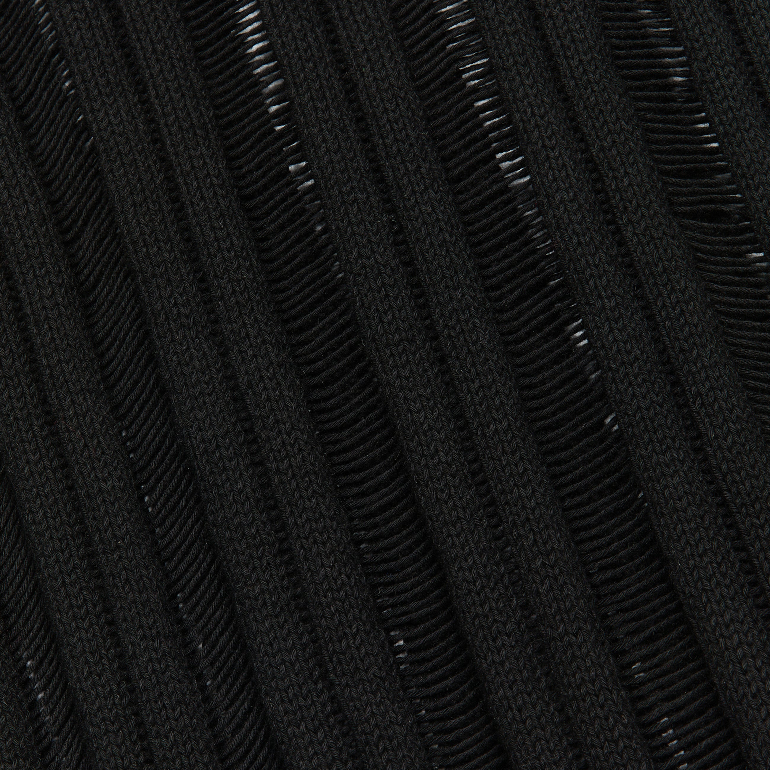 Ann Demeulemeester Danial Ladder Stitch Oversize Sweater Black