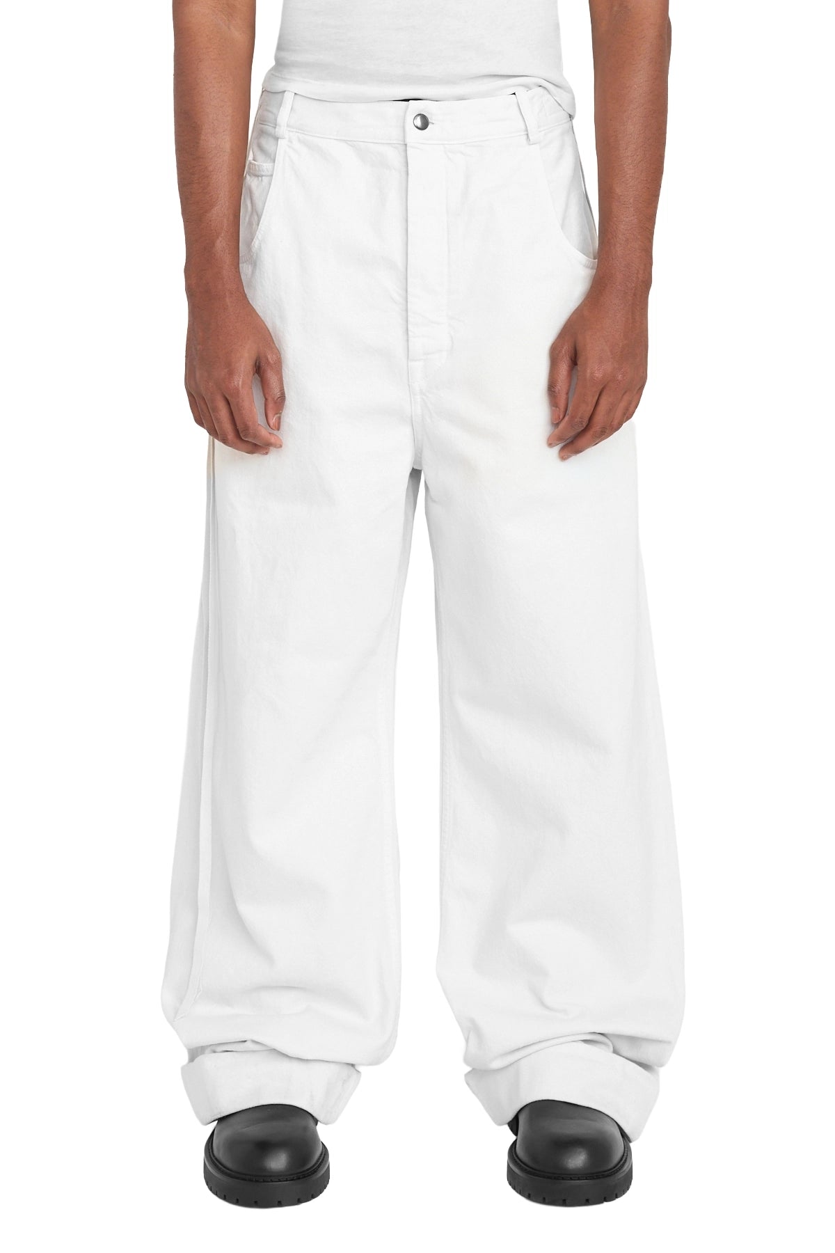 Ann Demeulemeester  Michaël 5-Pockets High Comfort Trousers Ivory