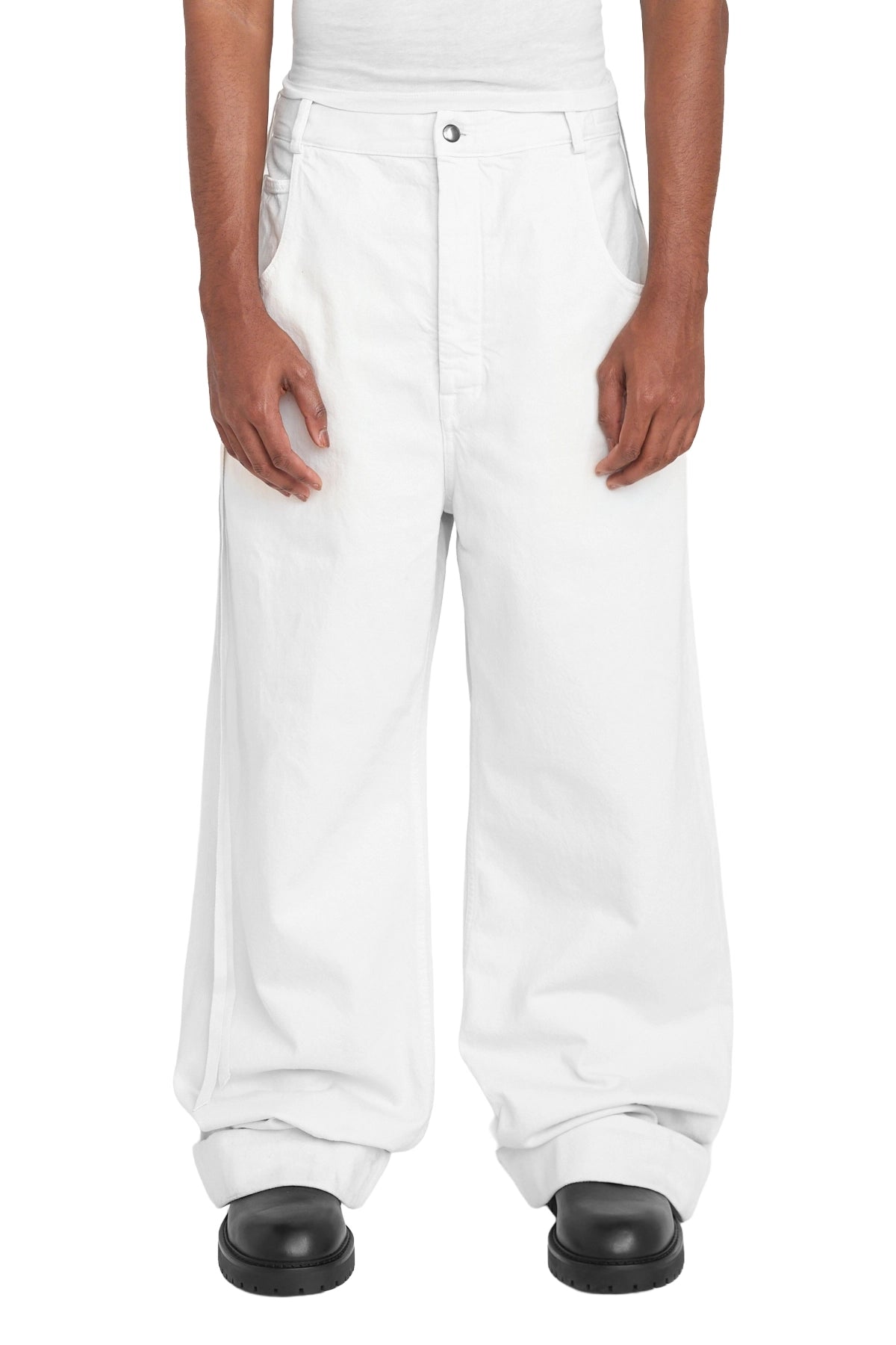 Ann Demeulemeester  Michaël 5-Pockets High Comfort Trousers Ivory