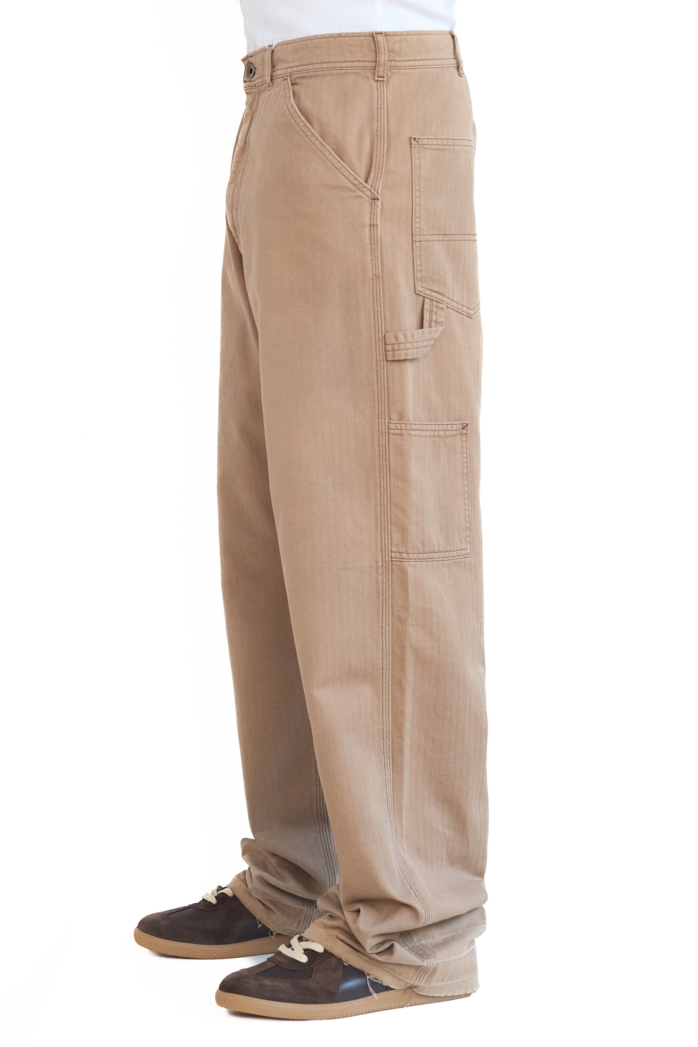 Maison Margiela Herringbone Workwear Pants Stone Washed Beige 5