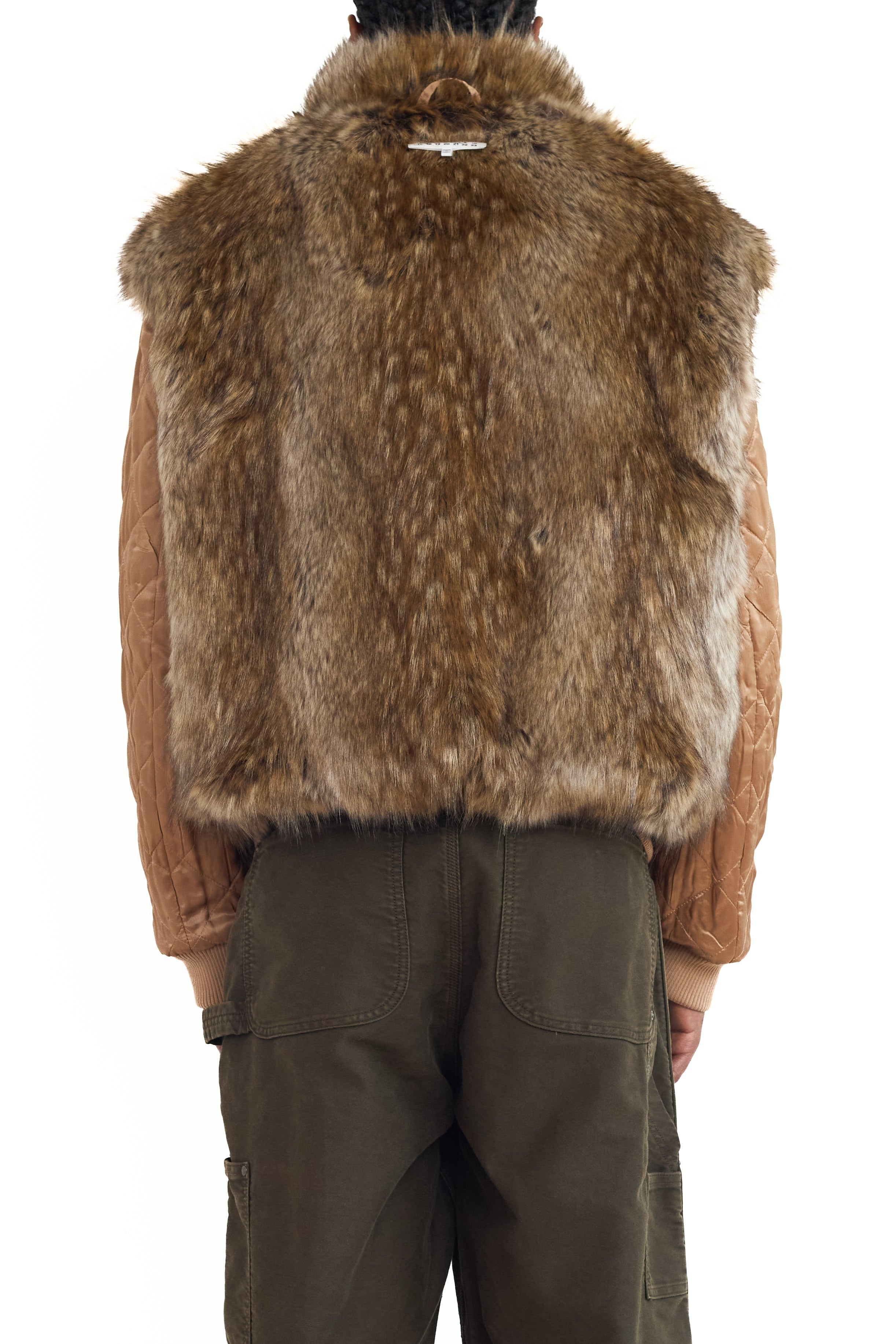 MM6 Reversible Cotton Canvas Jacket Ocre