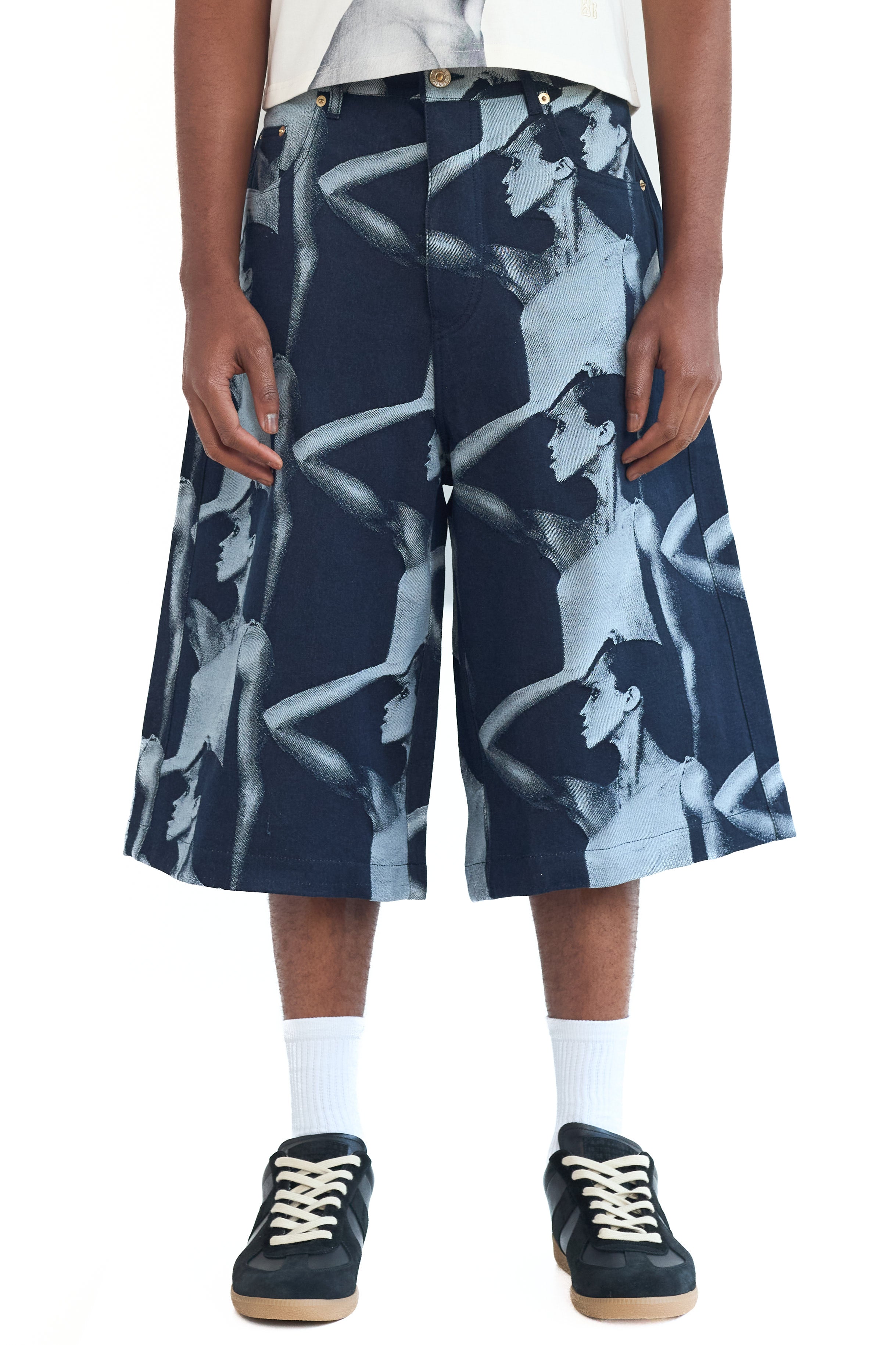 Wales Bonner Jet Shorts Indigo