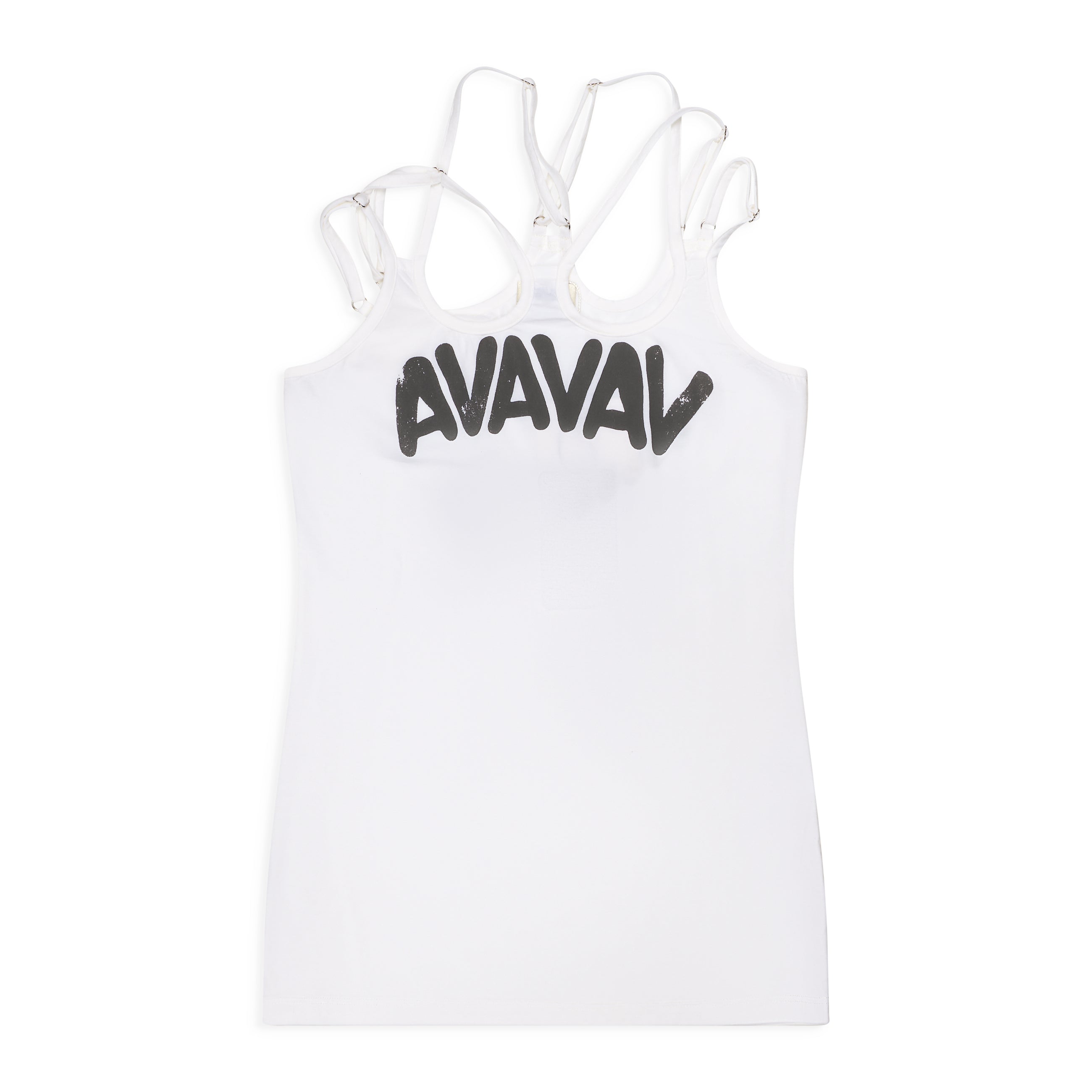 AVAVAV Printed Strap Top White