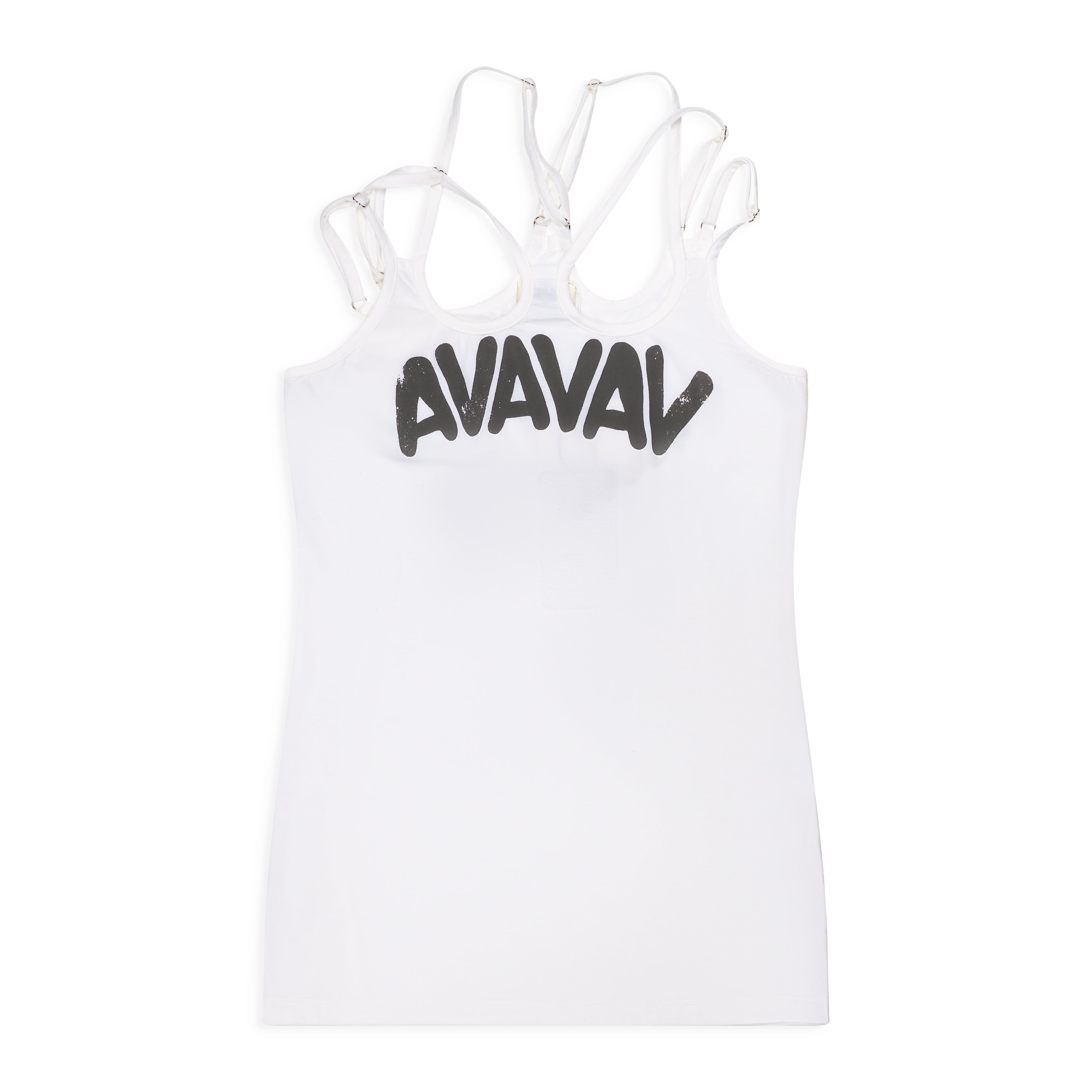 AVAVAV Printed Strap Top White