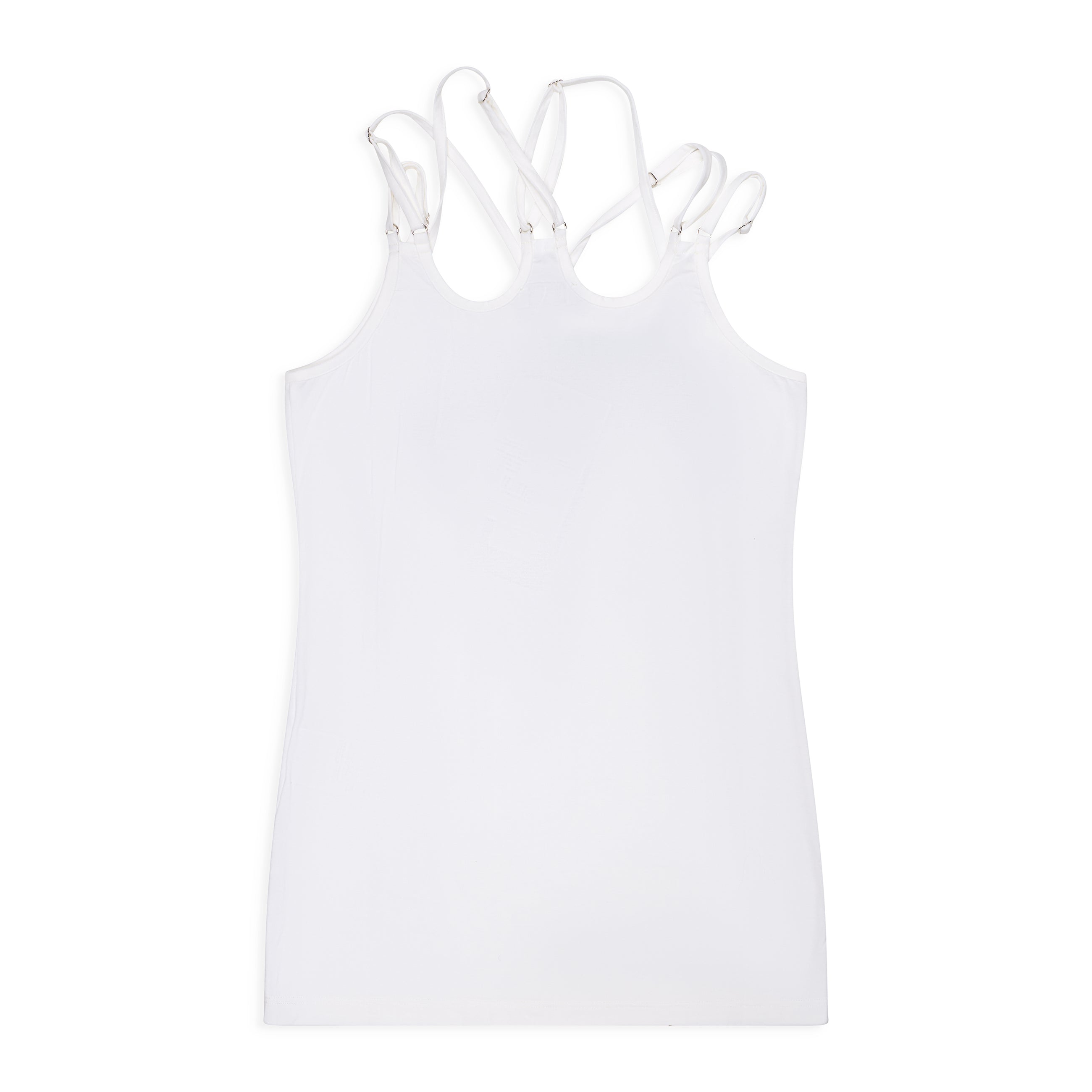 AVAVAV Printed Strap Top White