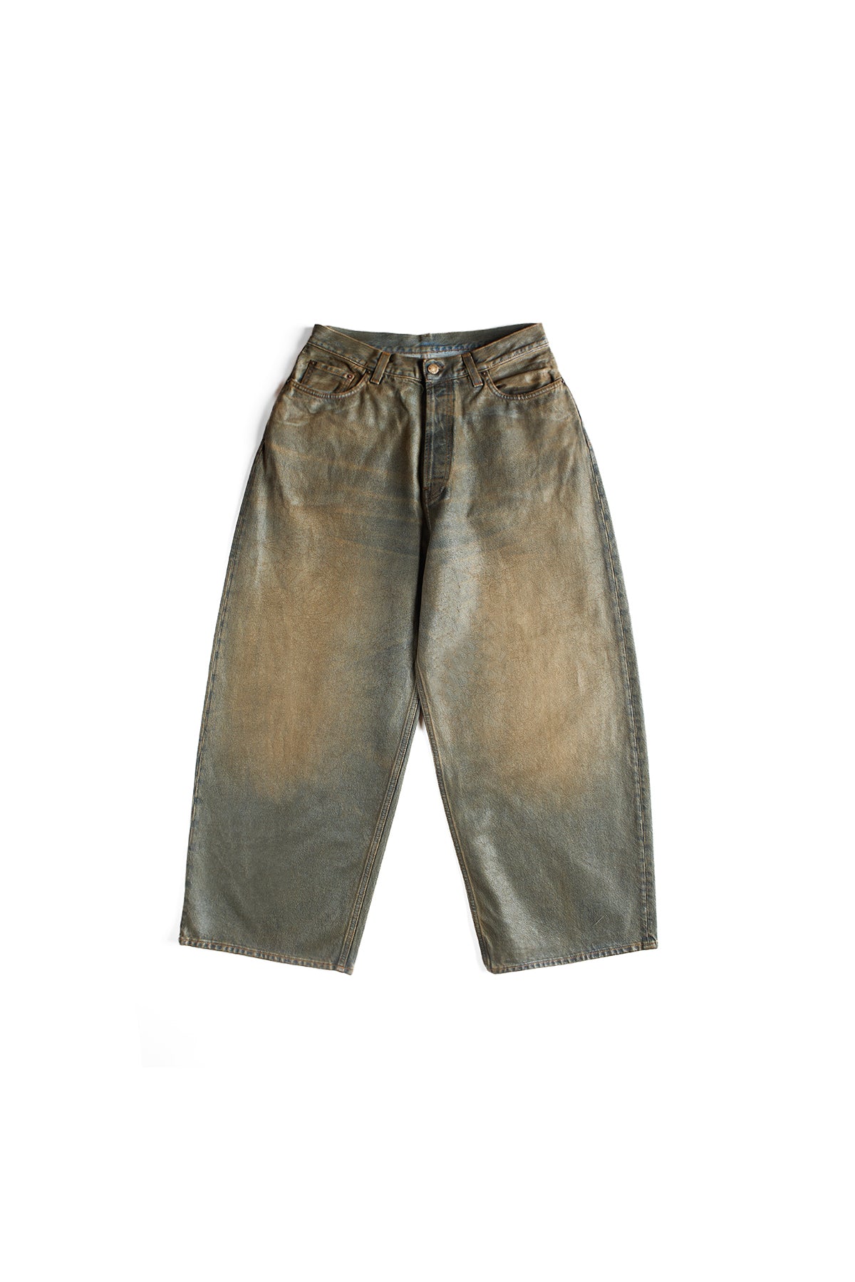 Acne Studios 2023 Dirty Coating Jeans Green 10175