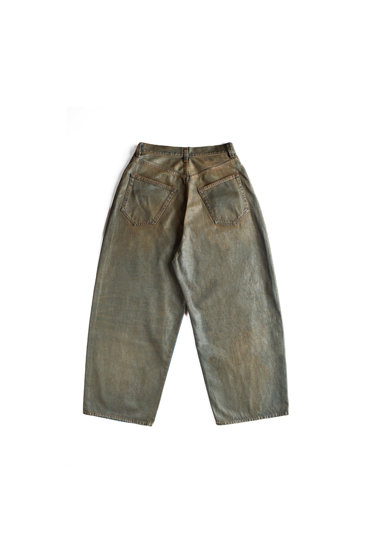 Acne Studios 2023 Dirty Coating Jeans Green 10176