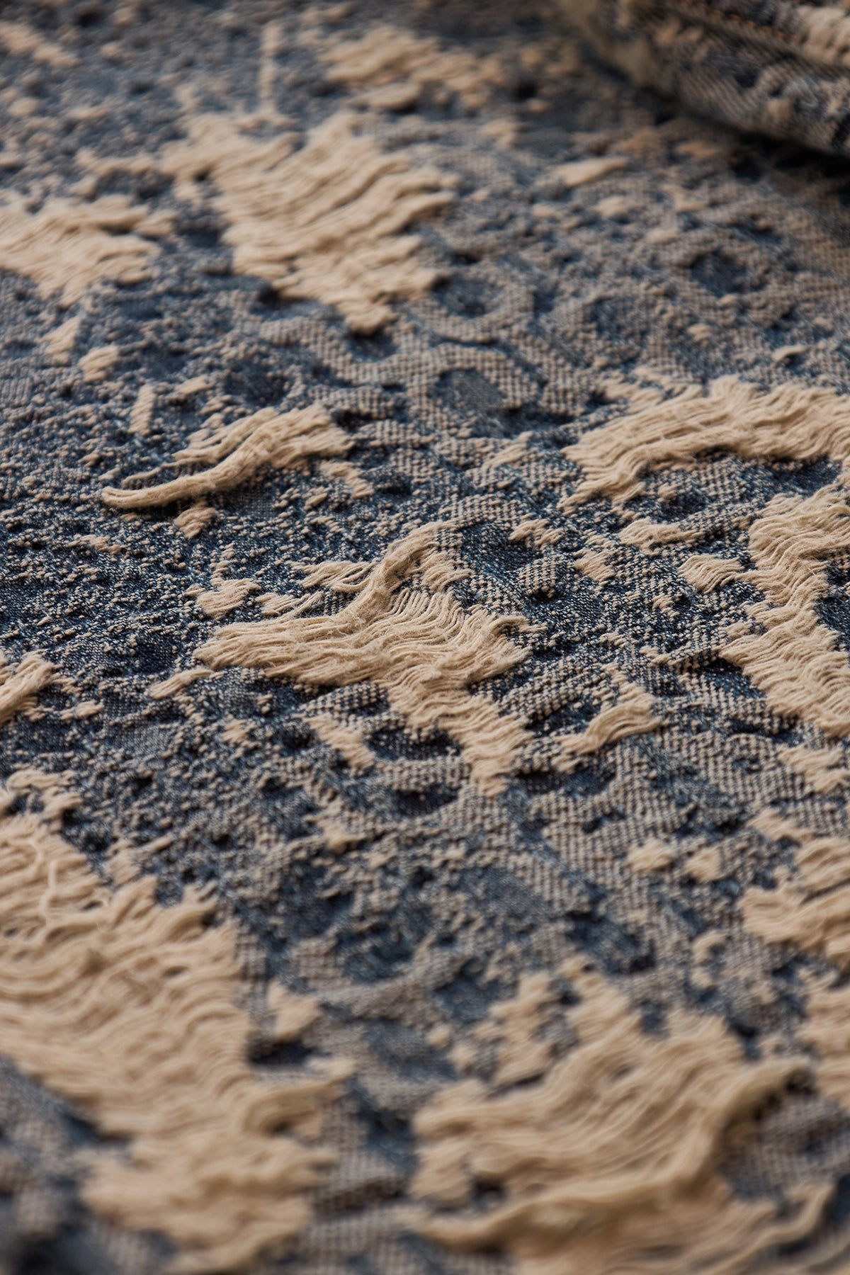 Acne Studios 1981 Fit Denim Distressed Monogram Jeans Blue 2