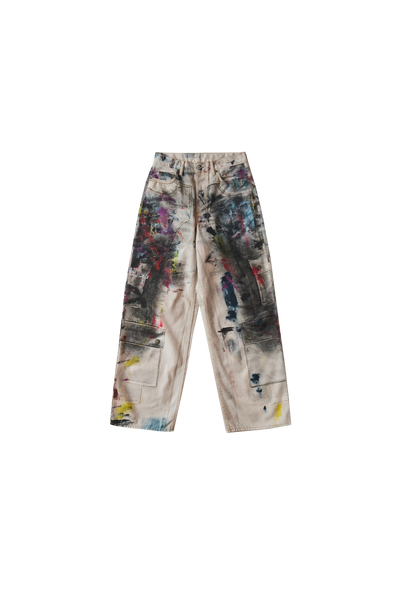 Acne Studios Painter Trompe L'oeil Jeans White/Multi – ESSXNYC