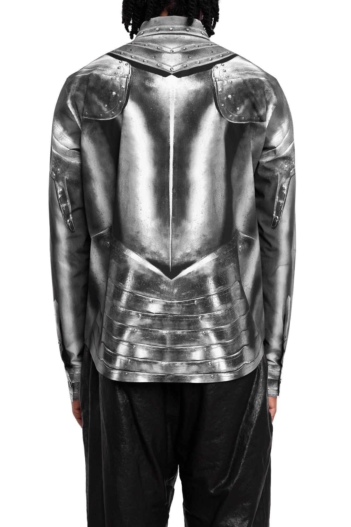 McQueen Armor Print Shirt Steel