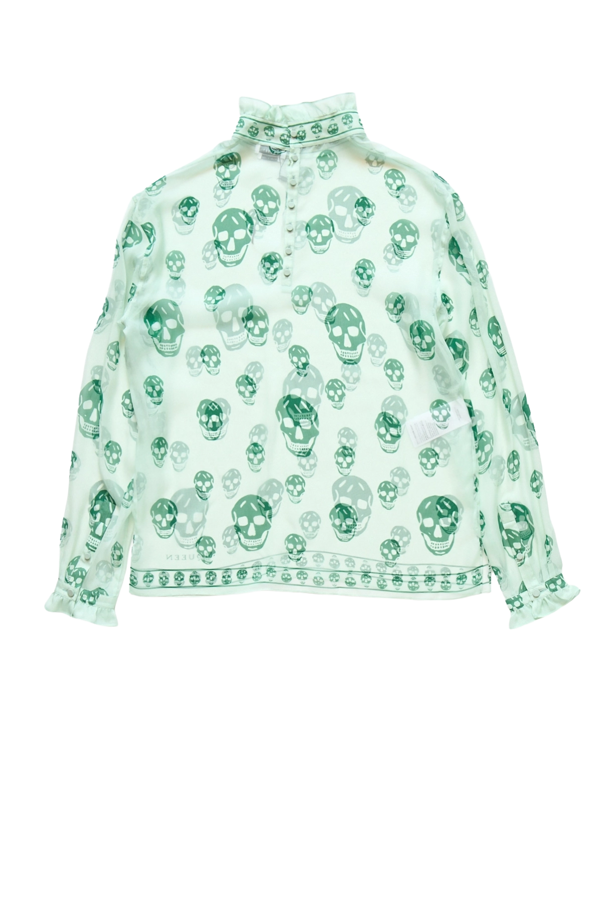 McQueen Skull Scarf Top Green