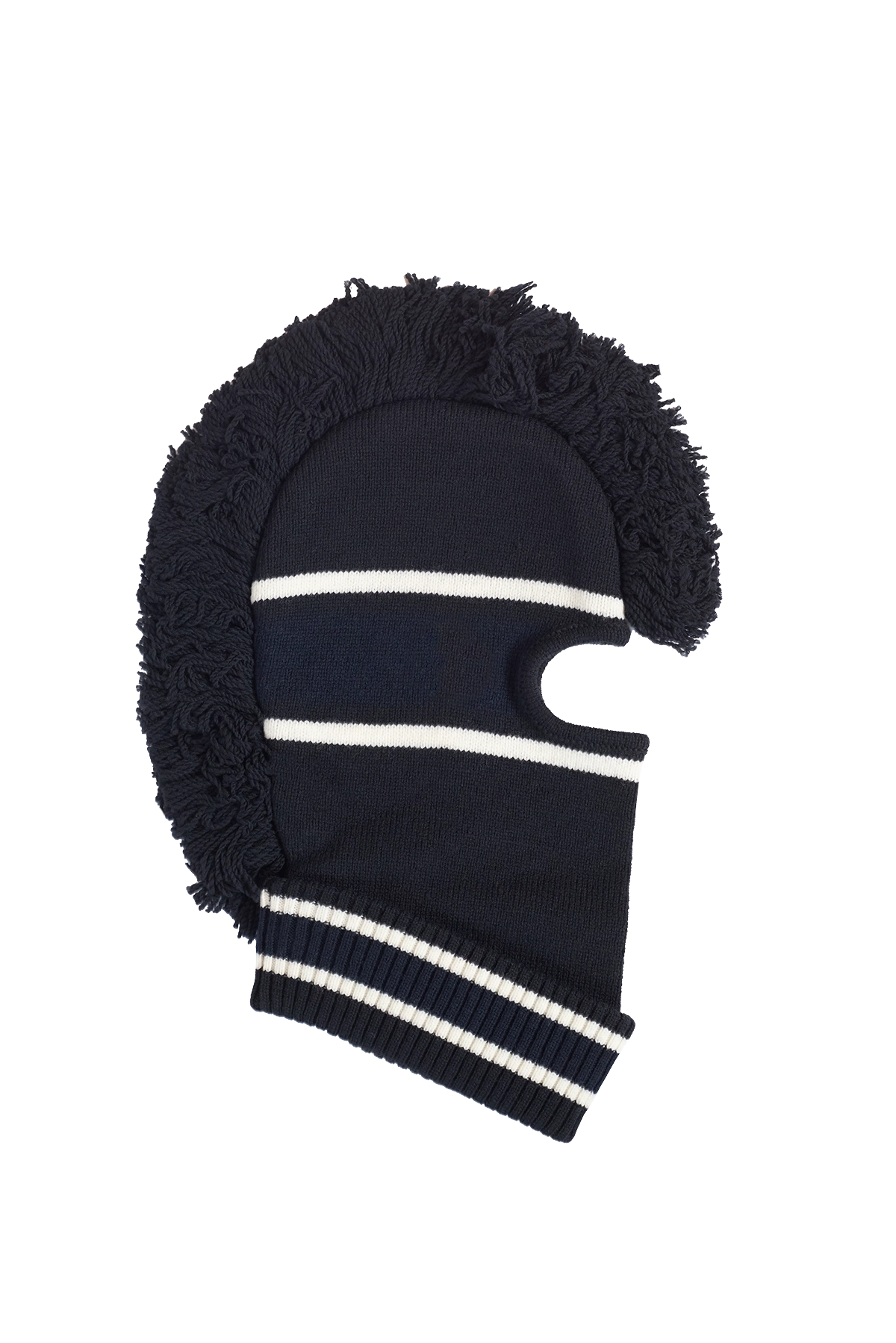 Ambush Fringe Knit Balaclava Blue