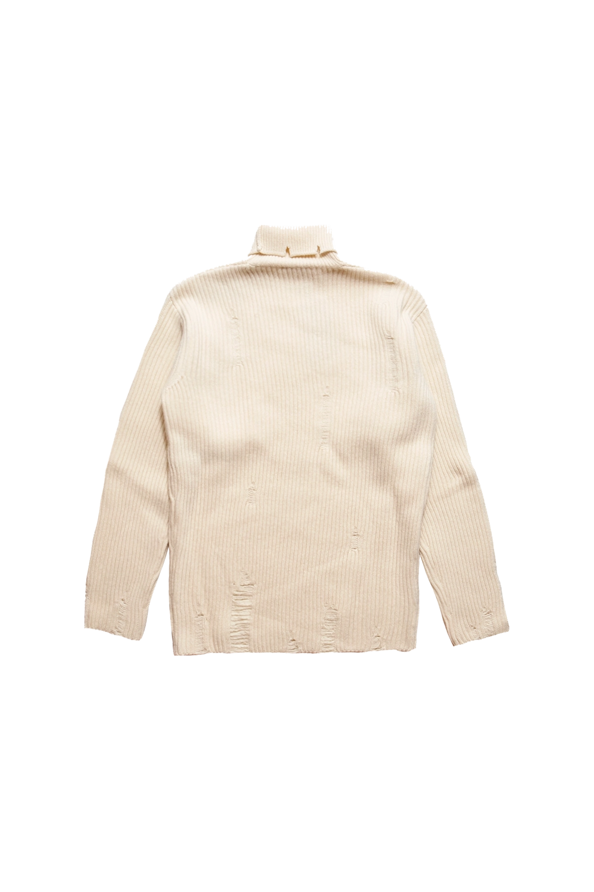 ANN DEMEULEMEESTER　ニット アンドゥムルメステールのハイネックダメージニット | HUES 福岡