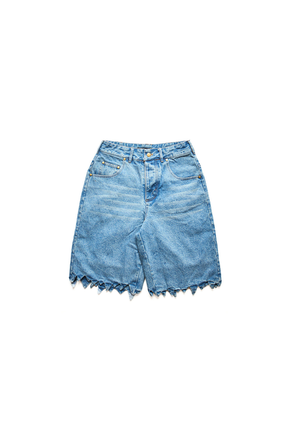 Aris Tatalovich Ripped Denim Shorts Blue 12283