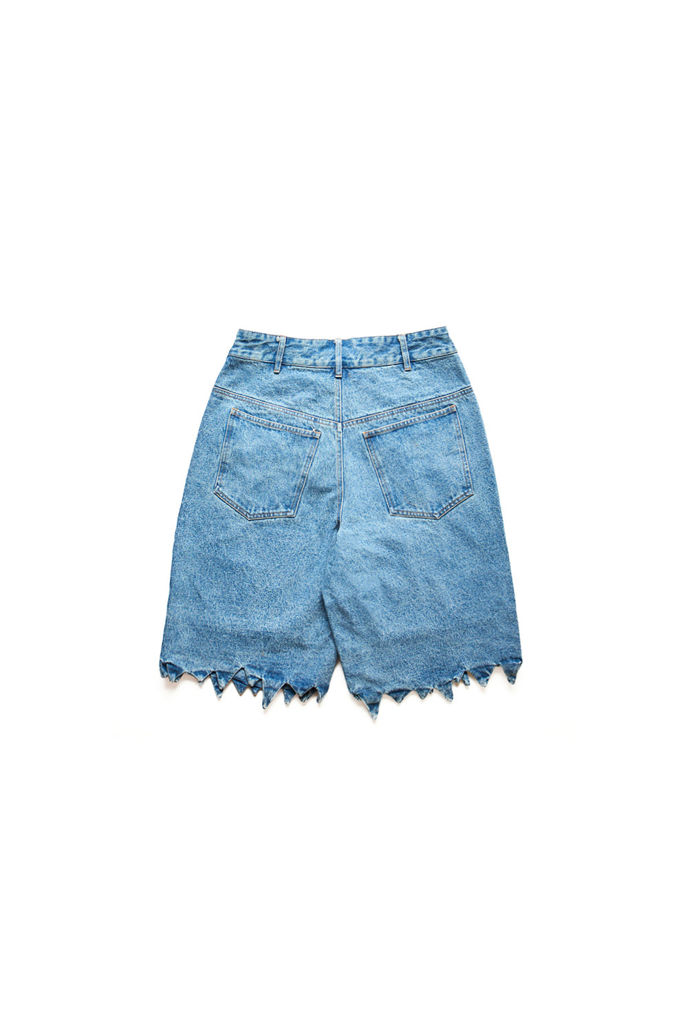 Aris Tatalovich Ripped Denim Shorts Blue 12284