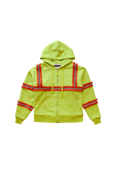 Lサイズ Fragment x Assc Yellow Bolt Hoodie① 【公式通販】