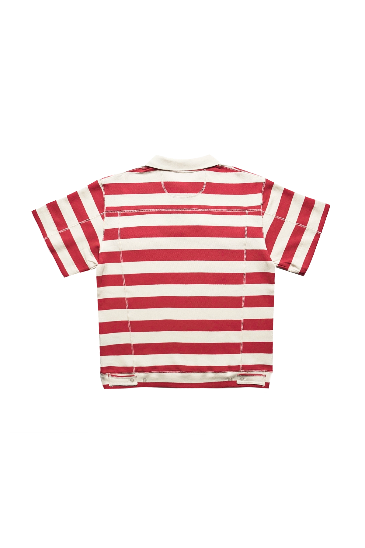 Aris Tatalovich Stripe Trucker Polo Red