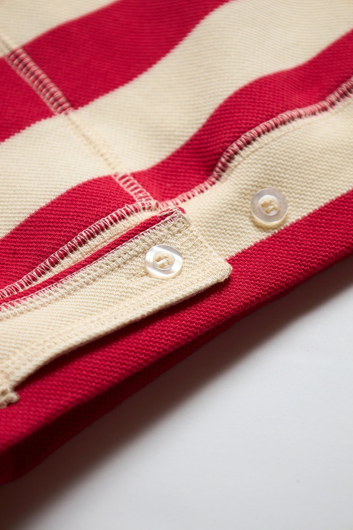 Aris Tatalovich Stripe Trucker Polo Red