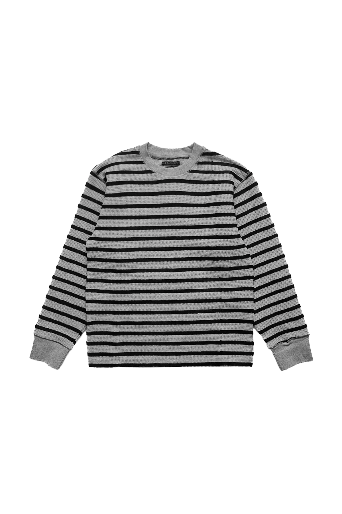 Aris Tatalovich Chain Stripe Waffle Thermal Grey