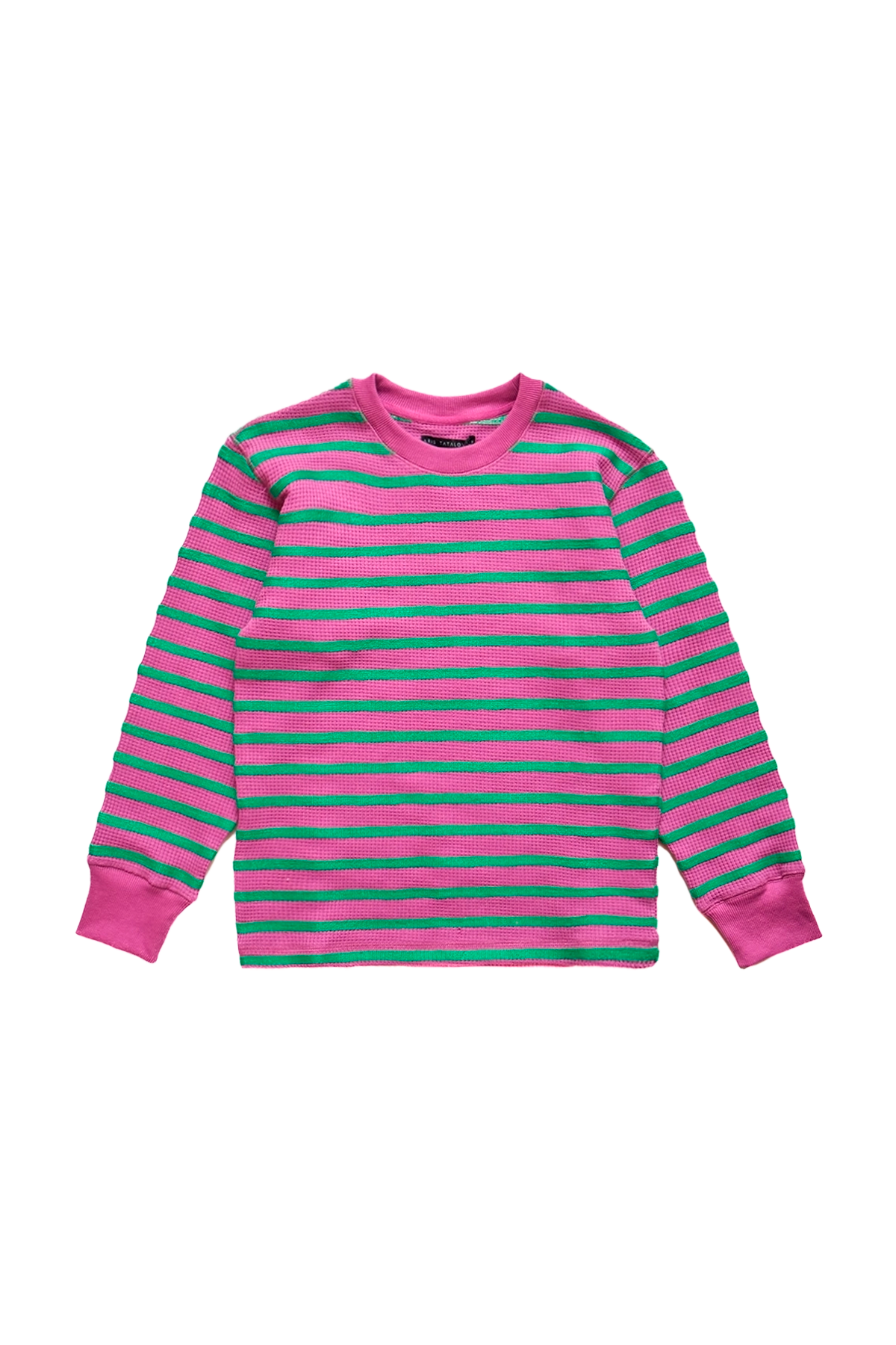 Aris Tatalovich Chain Stripe Waffle Thermal Pink