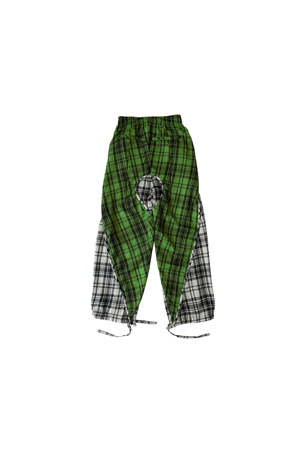 Aris Tatalovich Plaid Piping Lounge Pants Green 1