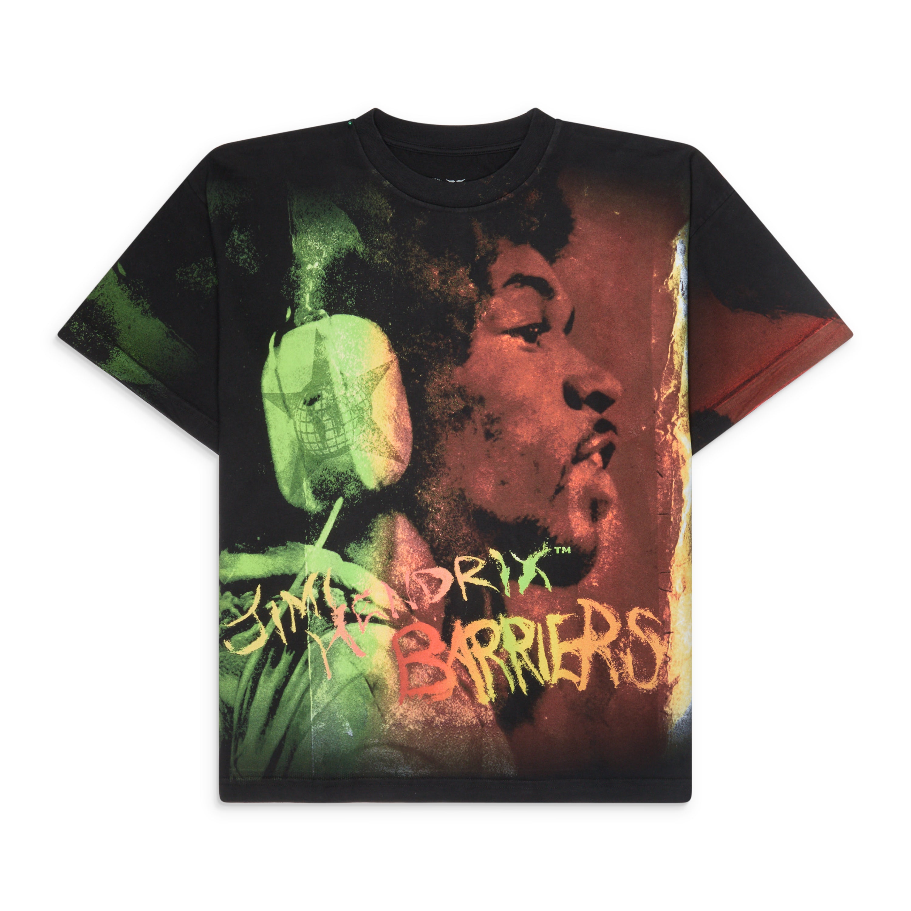 Barriers Alchemy Jimi Hendrix T-Shirt Black – ESSXNYC