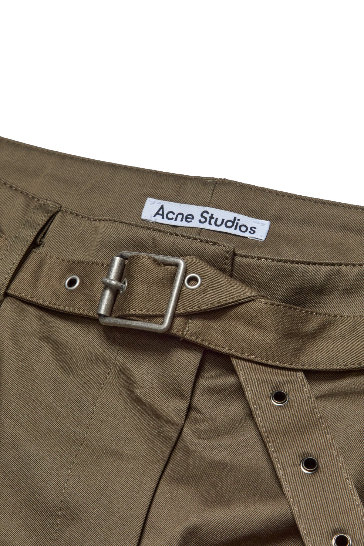 Acne Studios Belted Cargo Pants Khaki Green