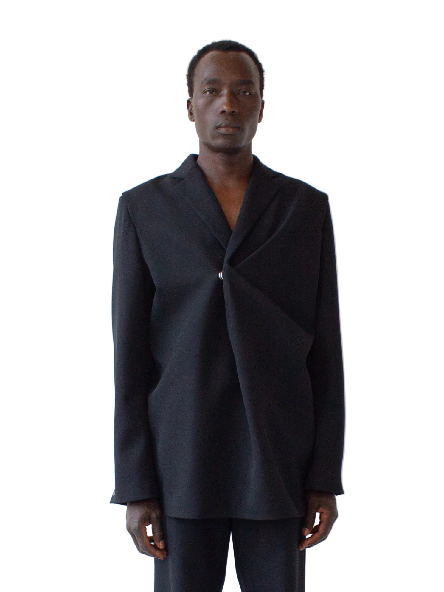 Bianca Saunders Pinched Suit Jacket Black
