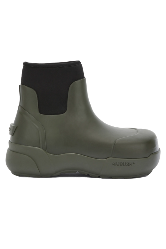 AMBUSH Rubber Ankle Boot Shoes Green 7540