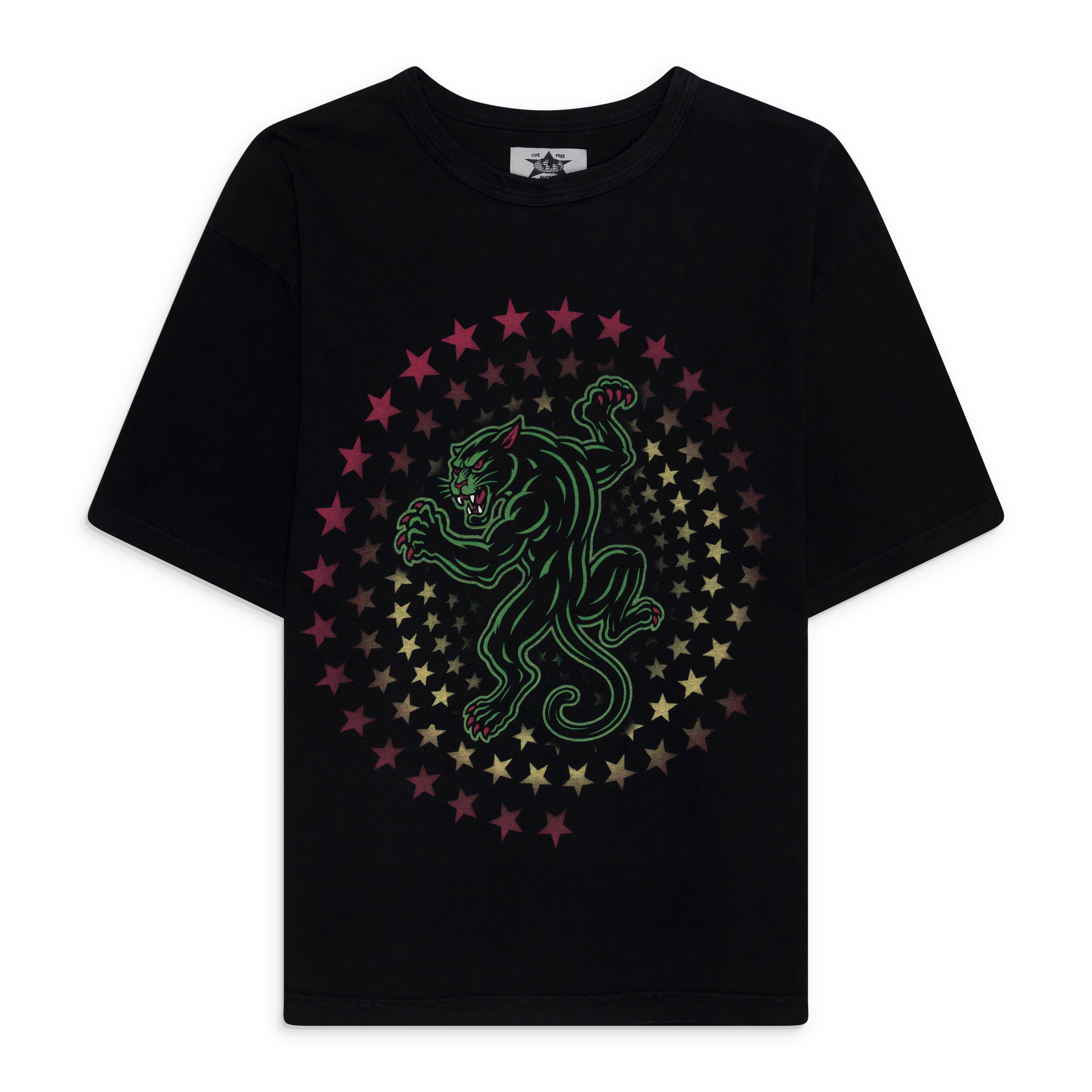 Barriers Star Panther Tee Black - front