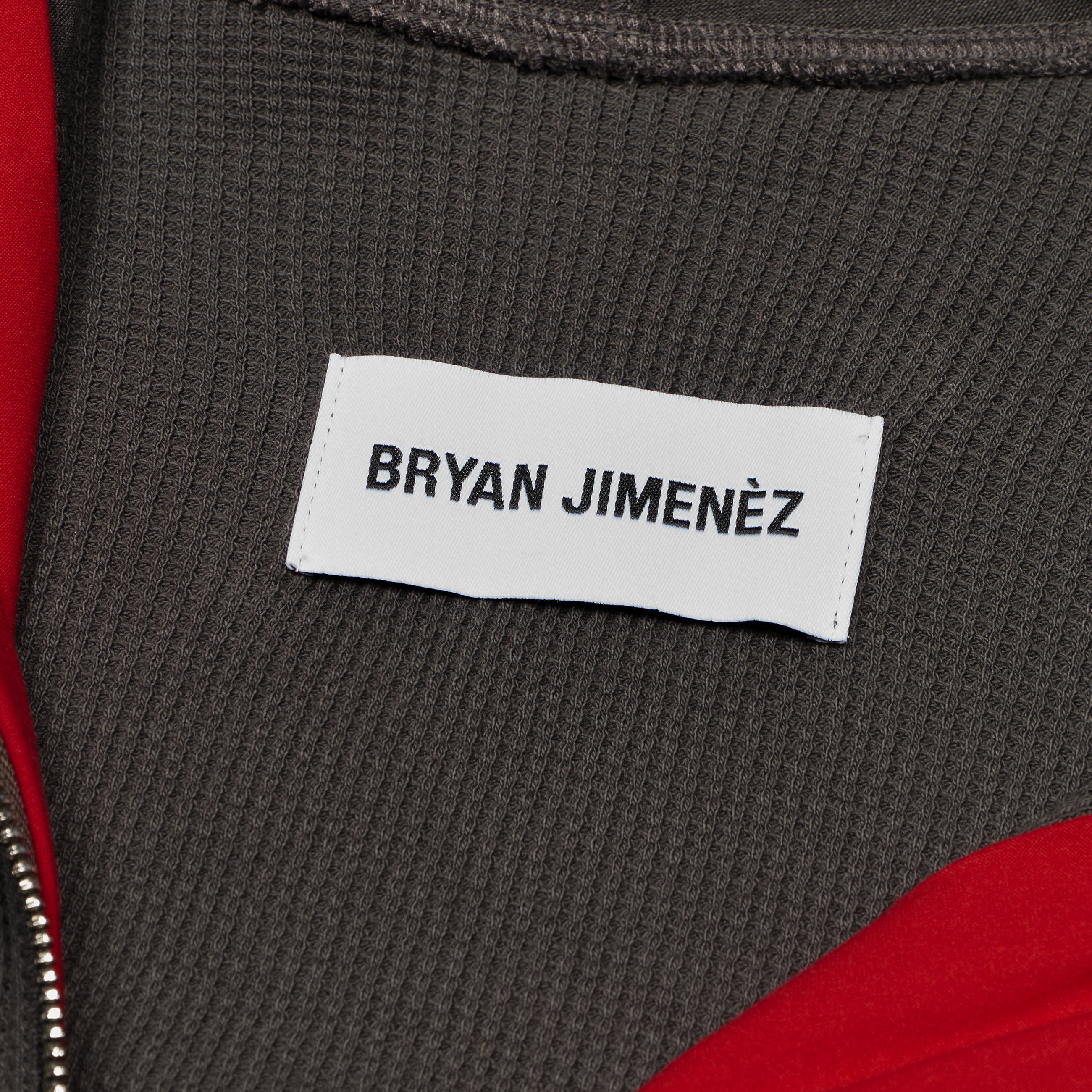 Bryan Jimenez Thermal Zip Up Grey