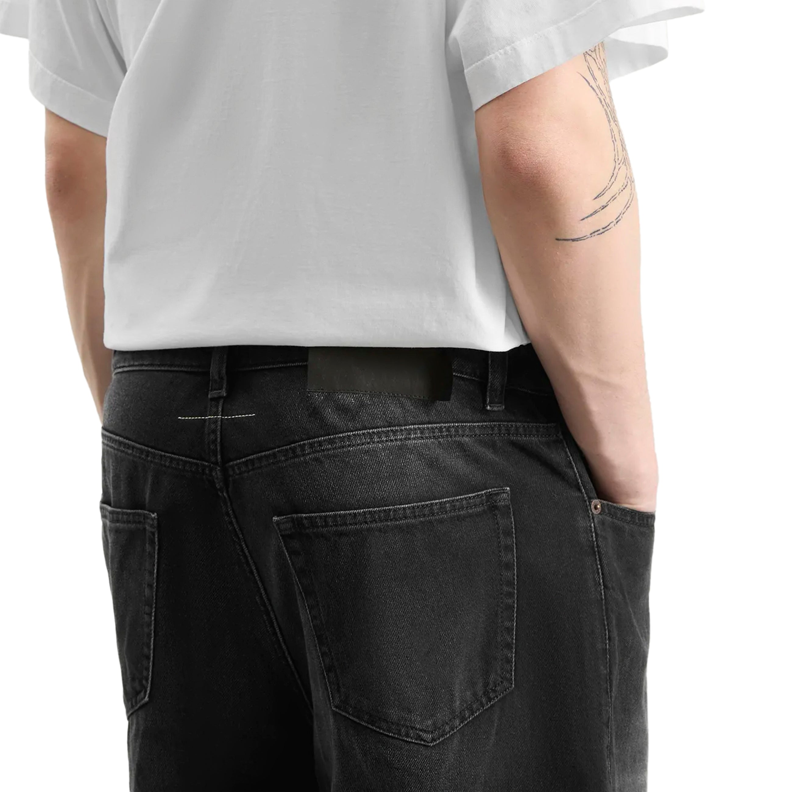 MM6 Maison Margiela Denim Skate Shorts Black