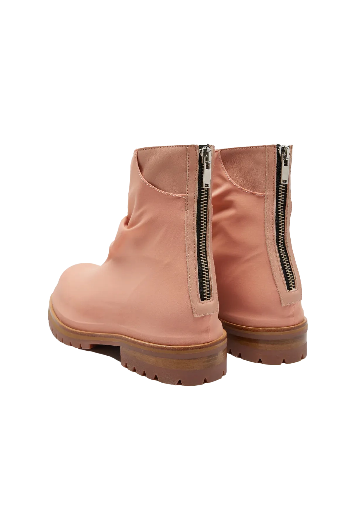 424 Marathon Zipped Boots In Pink