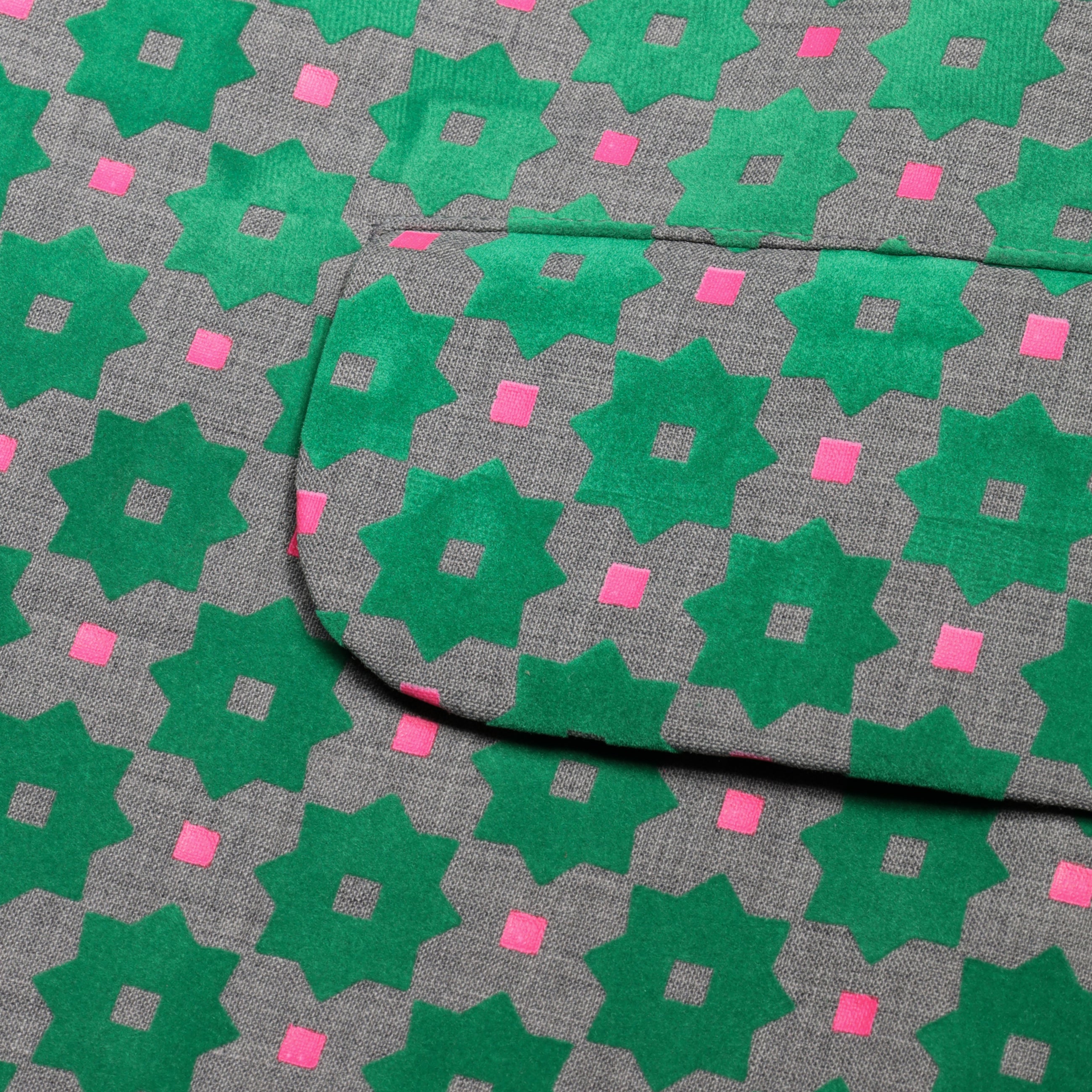 Comme Des Garcons Homme Plus Printed Three Buttons Blazer Multicolor