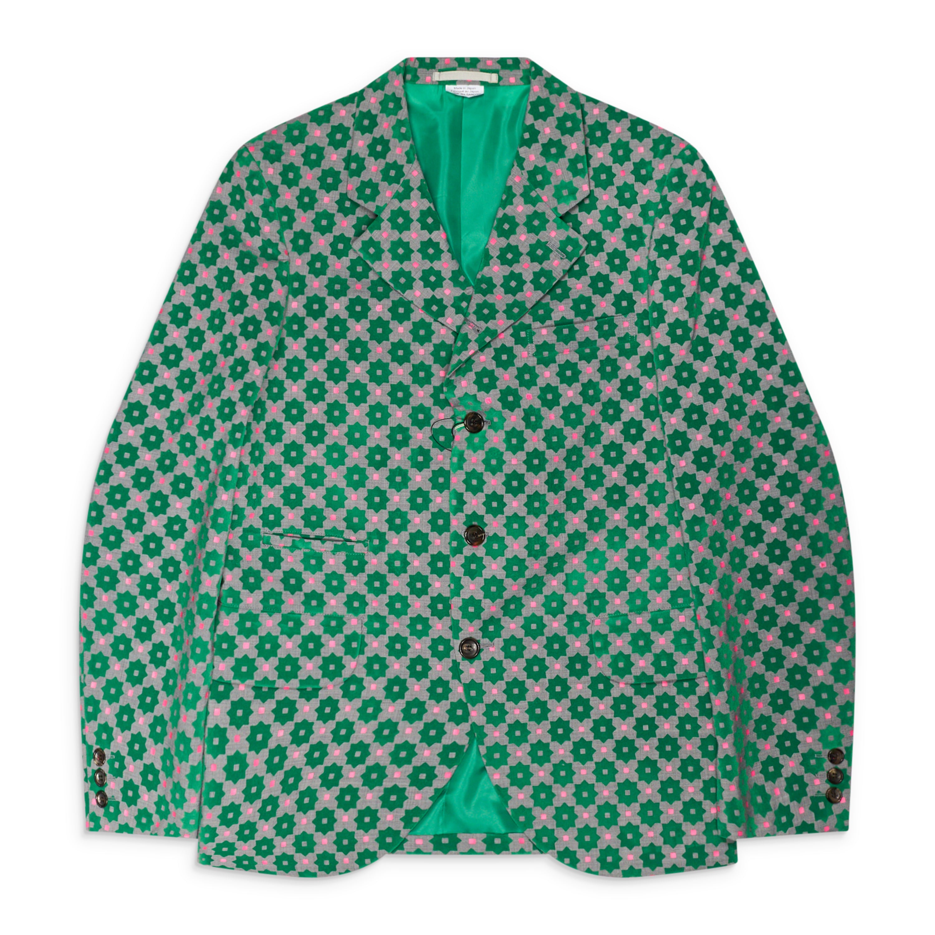 Comme Des Garcons Homme Plus Printed Three Buttons Blazer Multicolor