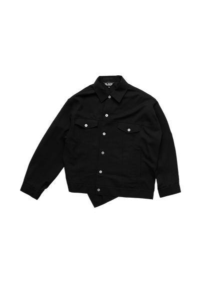 CDG_Black_Wool_Twisted_Trucker