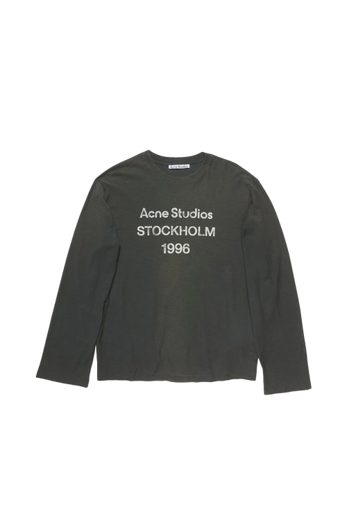 Acne Studios Logo Long Sleeve T-Shirt Black – ESSXNYC