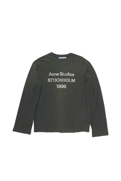 Acne Studios Logo Long Sleeve T-Shirt Black – ESSXNYC