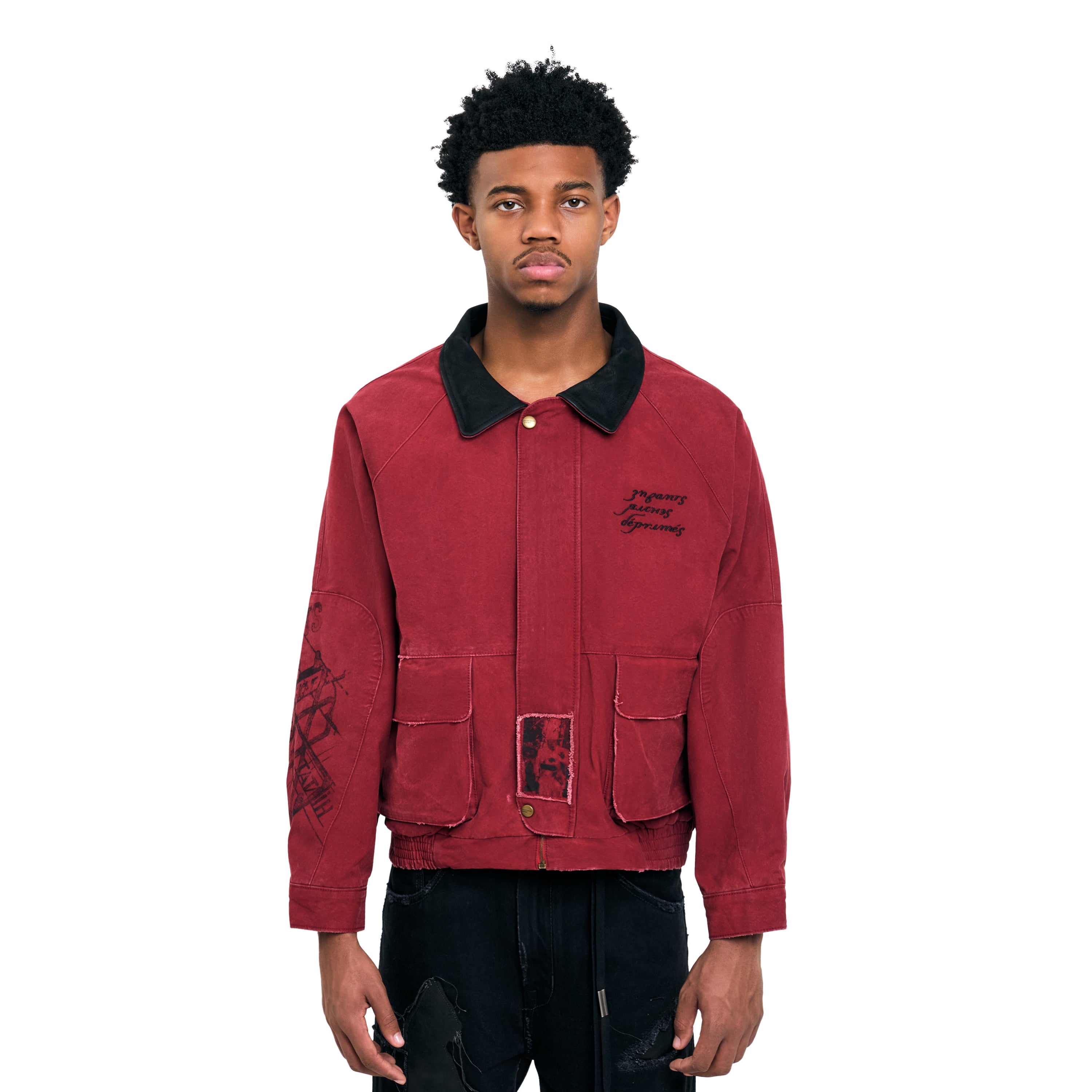 Enfants Riches Deprimes Constructivist Hunting Jacket Red – ESSXNYC Enfants Riches Deprimes Constructivist Hunting Jacket Red – ESSXNYC