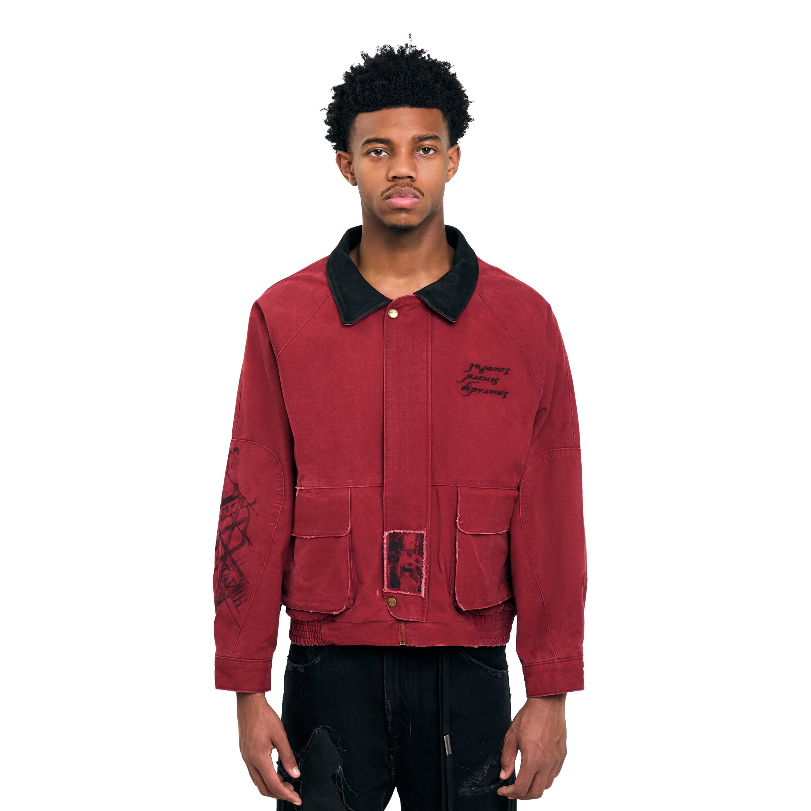 Enfants Riches Deprimes Constructivist Hunting Jacket Red