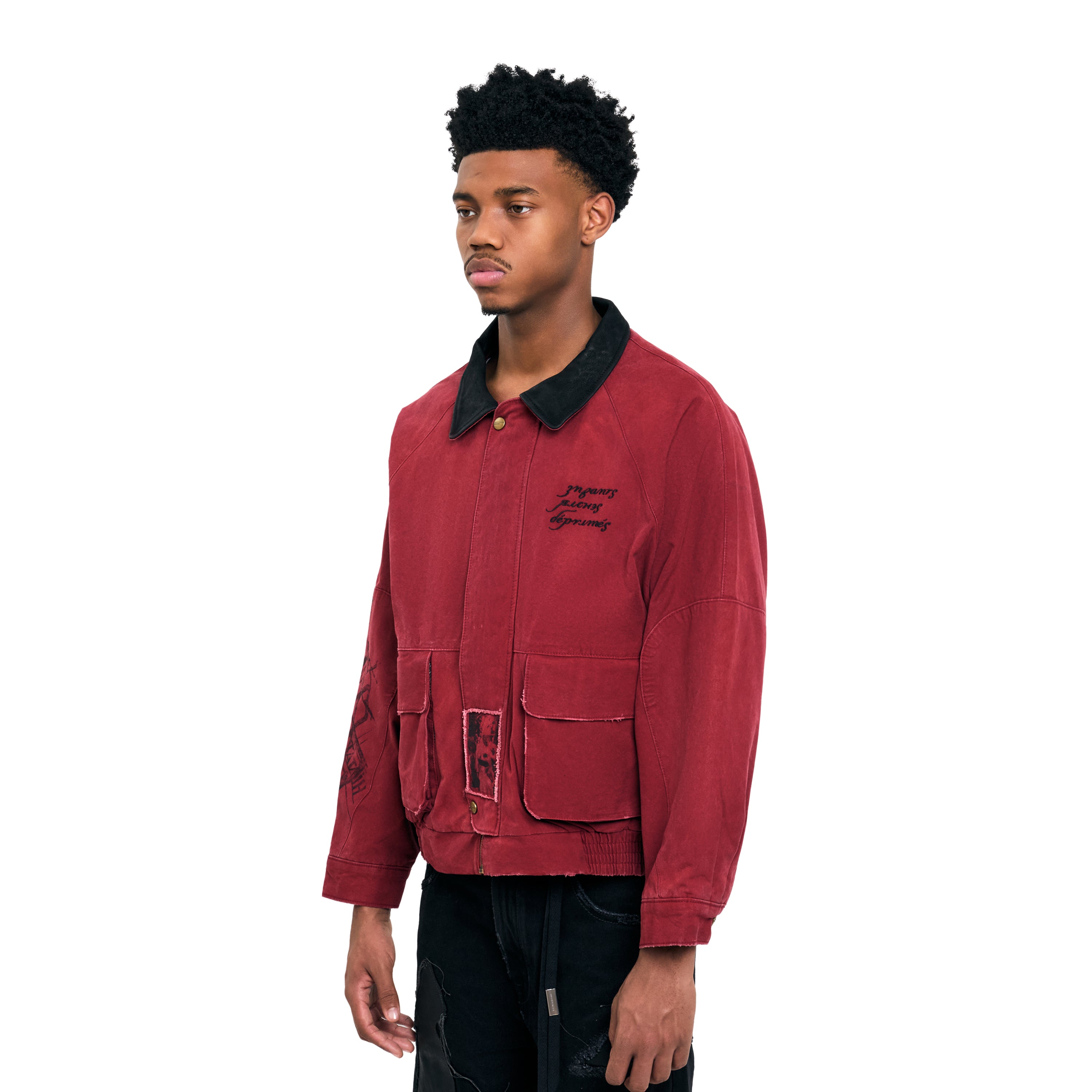 Enfants Riches Deprimes Constructivist Hunting Jacket Red – ESSXNYC