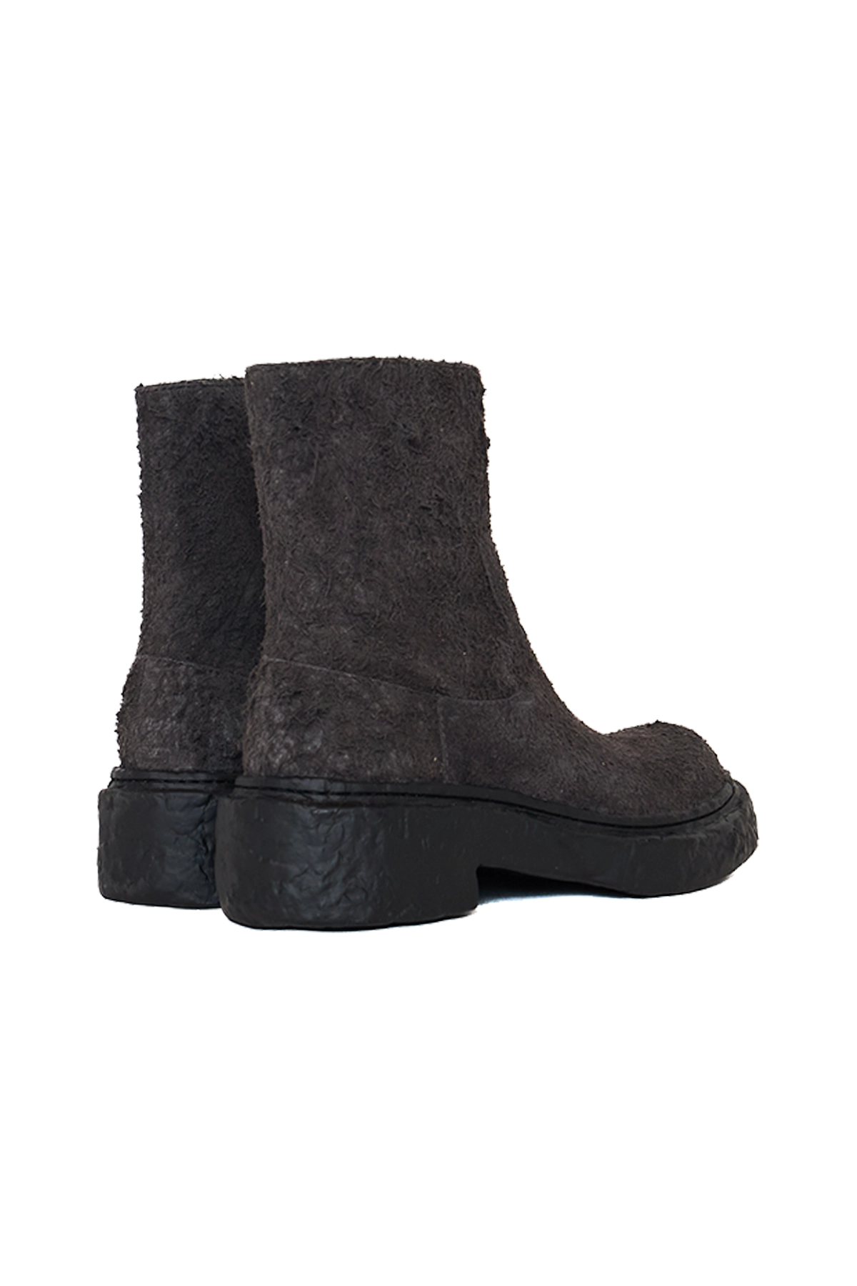 Camper Lab Vamonos Distressed Leather Zip Boots Grey – ESSXNYC