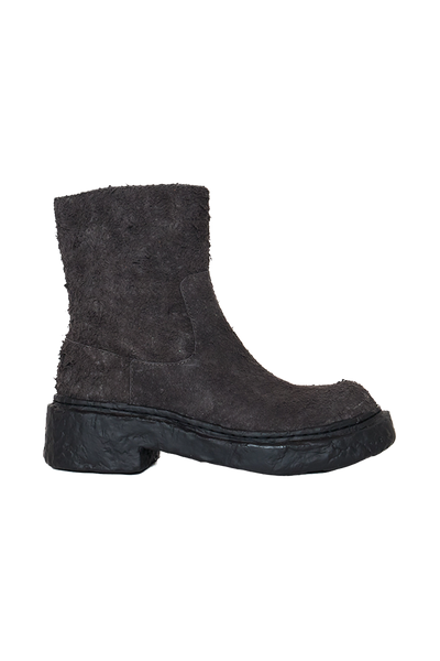 Camper Lab Vamonos Distressed Leather Zip Boots Grey – ESSXNYC