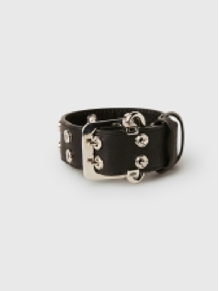 AMBUSH Grommet Leather Bracelet Black